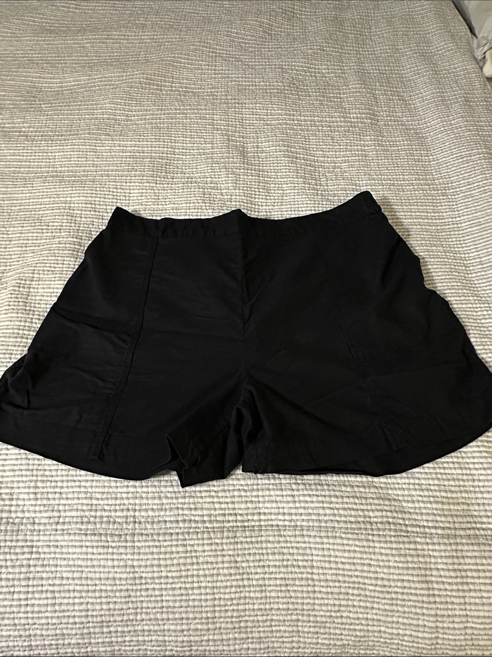 Lane Bryant Black High-Waist Relaxed Shorts